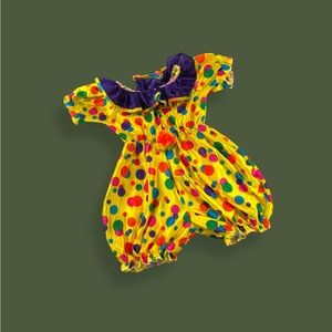 Clown romper Halloween costume 24 months
